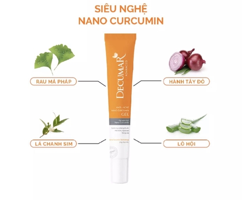Gel Ngừa Mụn DECUMAR NANO CURCUMIN