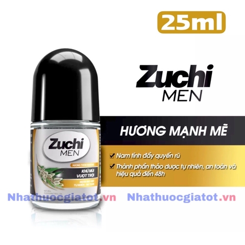 ZUCHI MEN Lăn Khử Mùi Dược Liệu Dành Cho Nam 25ml