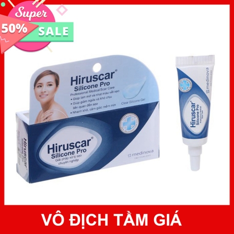 Hiruscar Gel Giảm Sẹo Mổ, To, Lồi, Sẹo Phì Đại, Giúp Làm Mờ, Làm Phẳng Và Làm Mềm Vết Sẹo Hiruscar Silicone