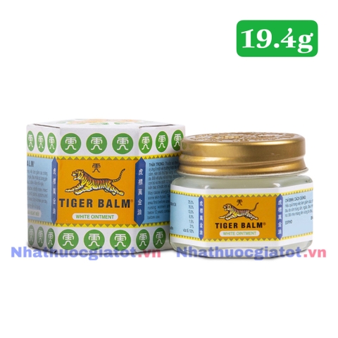 Dầu Cù Là Con Hổ Trắng TIGER BALM WHITE OINTMENT Hỗ Trợ Giảm Đau Nhanh Và Hiệu Quả