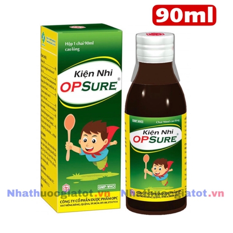 Siro Kiện Nhi Opsure Chai 90ml Hỗ trợ Trẻ Biếng Ăn, Đổ Mồ Hôi Trộm