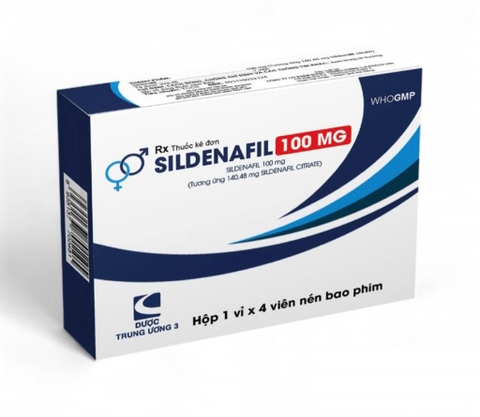 SILDENAFIL 100MG HỘP 4 VIÊN