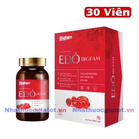 E Đỏ BIGFAM Hộp 30 Viên
