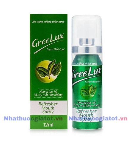 Xịt Thơm Miệng Greelux Thảo Dược 12ml Giúp Khử Mùi Hôi Miệng - Chai Mini Bỏ Túi Tiện Dụng