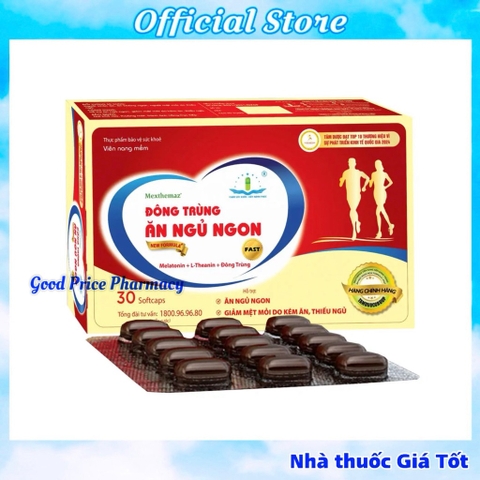 ĐÔNG TRÙNG ĂN NGỦ NGON TÂM DƯỢC HỘP 30 VIÊN