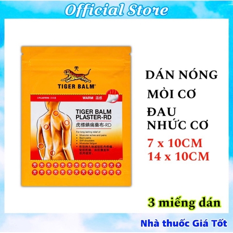 Cao Dán Tiger Balm Plaster - RD Hàng Chính Hãng Có Tem Tiếng Việt