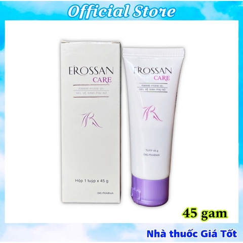 Gel Vệ Sinh Phụ Nữ Erossan Care Hỗ Trợ Làm Sạch, Khử Mùi, Huyết Trắng, Bôi Rôm Sảy, Mụn, Nấm