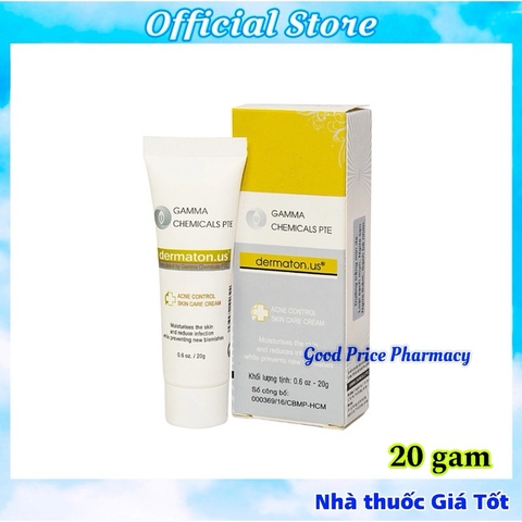 Kem Mụn Gamma Chemicals DERMATON US Tuýp 20g Hàng Chính Hãng