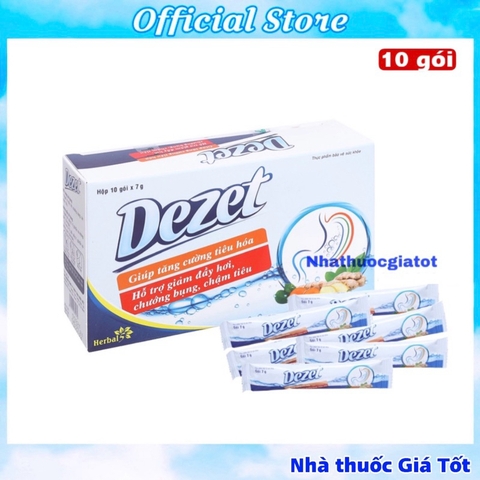 Bột Tiêu Hoá Dezet Hỗ Trợ Giảm Đầy Bụng Khó Tiêu Hộp 10 Gói