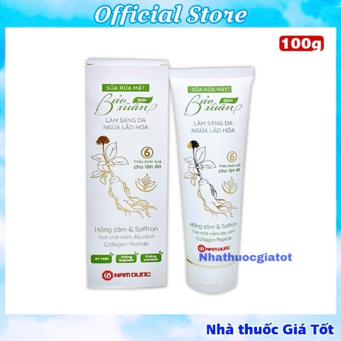 Sữa Rửa Mặt Bảo Xuân Sáng Da, Ngừa Lão Hoá
