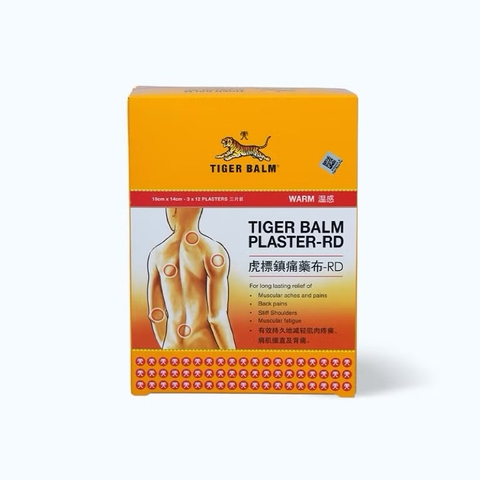 Nguyên Hộp 12 Túi Dán Lớn Tiger Balm Plaster 10x14CM