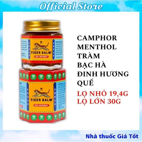 Dầu Cù Là Con Cọp Đỏ TIGER BALM RED OINT Nhập Khẩu Chính Hãng Từ Singapore