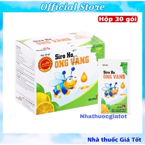Siro Ho Ong Vàng Thảo Dược Việt - Dạng Gói 5ml Tiện Dụng