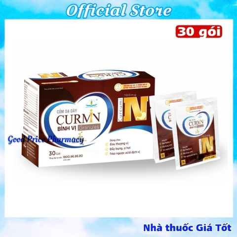 Cốm Dạ Dày Curmin Bình Vị Granules Chính Hãng Tâm Dược - Hộp 30 Gói