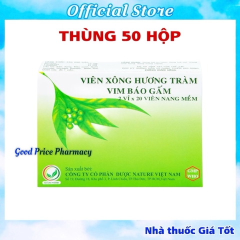 NGUYÊN THÙNG 50 HỘP VIÊN XÔNG HƯƠNG TRÀM VIM BÁO GẤM