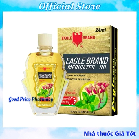 Dầu Gió Eagle Brand Màu Vàng Hàng Chính Hãng Có Tem Tiếng Việt
