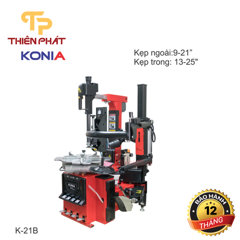 Máy Ra Vào Lốp Xe Con Cần Gật Gù, Kèm Bộ Hỗ Trợ Konia K-21B – 9-21 Inch