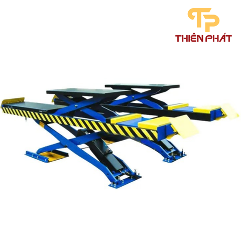 Cầu nâng cắt kéo Titano TS-4.0MSI - Bàn rộng, 2 tầng, 4 tấn