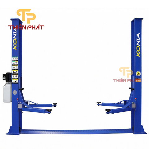 Cầu Nâng Ô Tô 2 Trụ Đế Dưới Konia K-4000A – 4 Tấn, Giằng Dưới