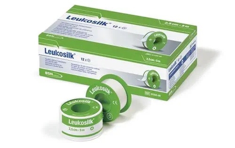 LEUKOSILK- 2,5cm*9,2m -BĂNG KEO LỤA-Without protective ring