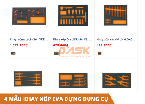 Giới thiệu 4 mẫu khay xốp eva đựng dụng cụ hot nhất