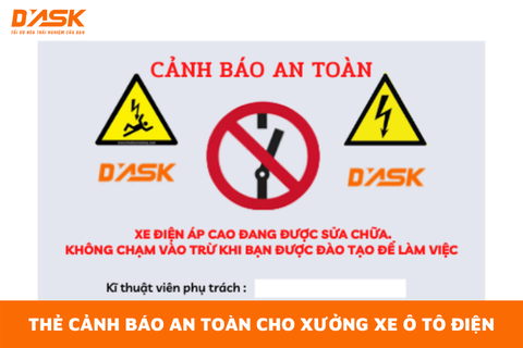 Cung cấp thẻ cảnh báo an toàn cho xưởng xe ô tô điện giá tốt