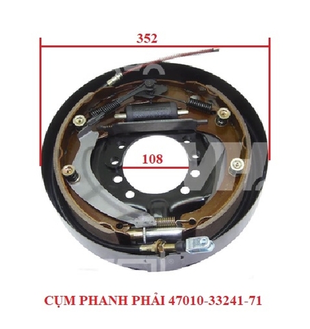 CỤM PHANH PHẢI (108x352x74) 47010-33241-71