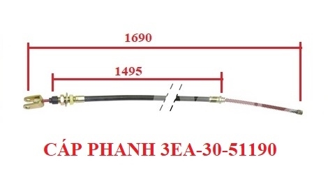 CÁP PHANH TAY PHẢI KOMATSU 3EA-30-51190