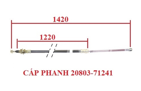 CÁP PHANH TAY TRÁI TCM 20803-71241