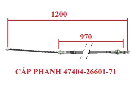 CÁP PHANH TAY TRÁI TOYOTA 47404-26601-71