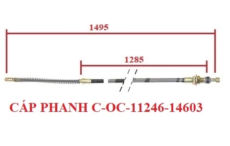 CÁP PHANH TAY TRÁI TCM C-OC-11246-14603