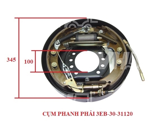 CỤM PHANH PHẢI (100x345x80) 3EB-30-31120