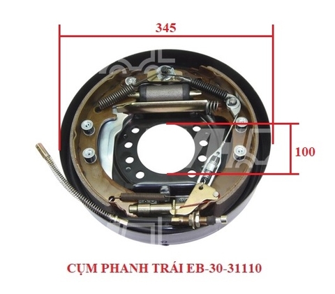 CỤM PHANH TRÁI (100x345x80) 3EB-30-31110