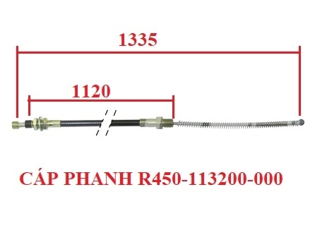 CÁP PHANH TRÁI (L1335/1120; G-K)  R450-113200-000