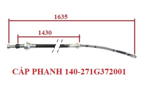 CÁP PHANH TAY TRÁI TCM 271G3-72001