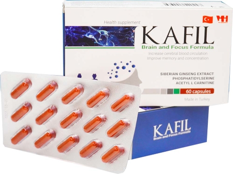 Kafil - Bổ não, tăng cường chức năng não - Lọ 60 viên