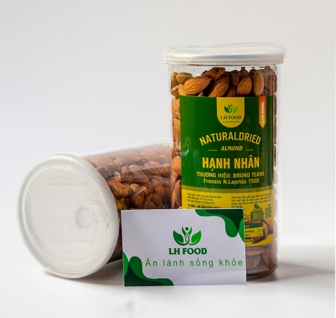Hạnh Nhân Sống Nhập Khẩu Mỹ - Hũ 500gr
