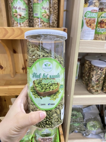 Nhân Hạt Bí Xanh Rang Mộc 500g