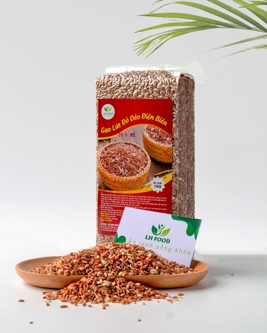 Gạo lứt đỏ dẻo Điện Biên