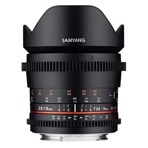 Samyang 16mm T2.6 VDSLR II for Canon/Sony