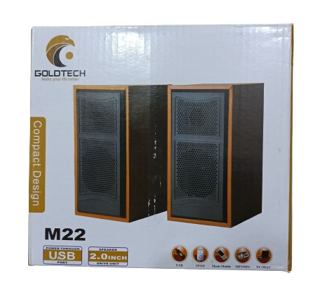 Loa 2.0 GOLDTECH M22 (gỗ)