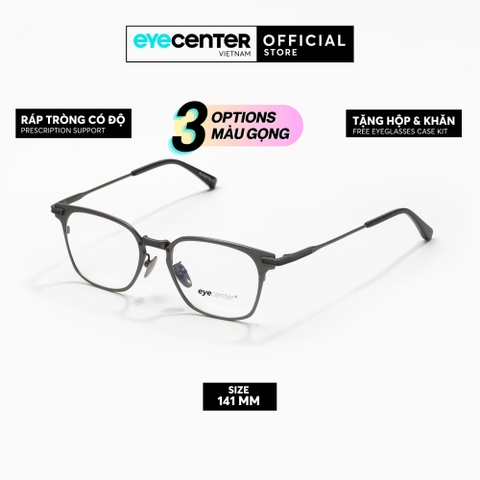 [PRTI 35] Gọng kính cận nam nữ TITANIUM siêu nhẹ chống gỉ by Eye Center Vietnam
