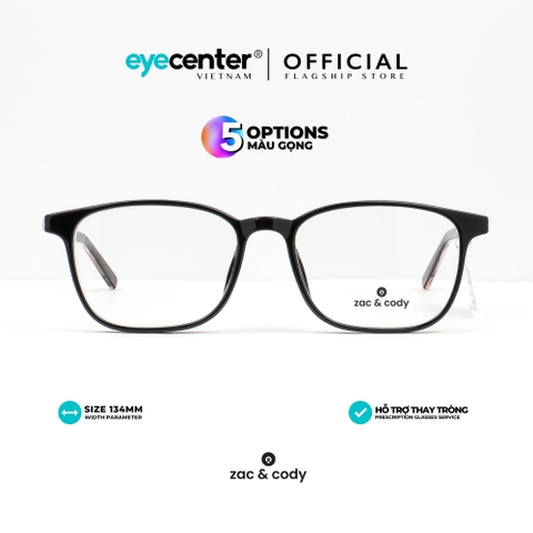 [C60] Gọng kính cận nam nữ chính hãng ZAC & CODY lõi thép chống gãy nhiều màu casual.60 ZC 8245 by Eye Center Vietnam