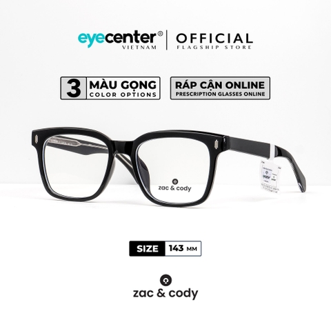 [A4] Gọng kính cận nam nữ Julian chính hãng ZAC & CODY lõi thép chống gãy ZC K9069 A4 by Eye Center Vietnam