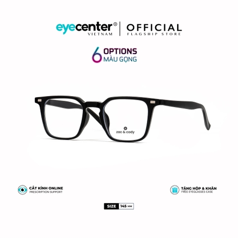 [B12] Gọng kính cận nam nữ chính hãng ZAC & CODY nhựa dẻo chống gãy cao cấp original.12 ZC 280278 by Eye Center Vietnam