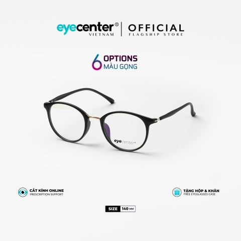 [K43]Gọng kính cận nữ chính hãng EYECENTER nhựa dẻo chống gãy siêu nhẹ  EK 520 by Eye Center Vietnam