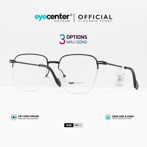 [K34]Gọng kính cận nữ chính hãng EYECENTER kim loại chống gỉ nhiều màu EK 7503 by Eye Center Vietnam