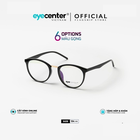 [K44]Gọng kính cận nữ chính hãng EYECENTER nhựa dẻo chống gãy siêu nhẹ EK 208 by Eye Center Vietnam