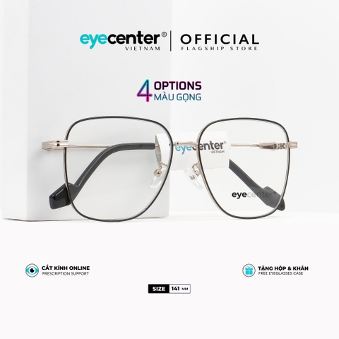 [K35]Gọng kính cận nữ chính hãng EYECENTER kim loại chống gỉ nhiều màu EK 708 by Eye Center Vietnam