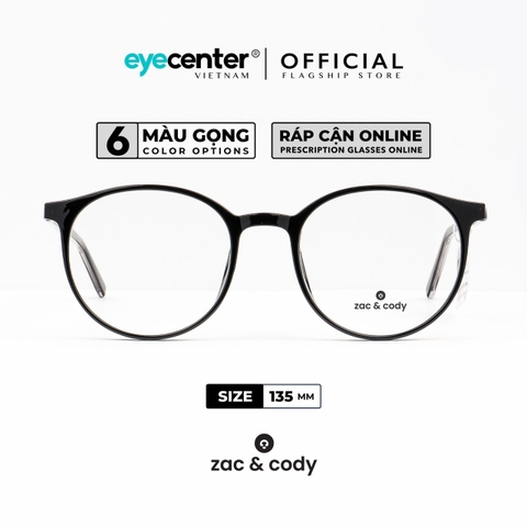 [C55] Gọng kính cận nữ chính hãng ZAC & CODY lõi thép chống gãy nhiều màu casual.55 ZC 8243 by Eye Center Vietnam